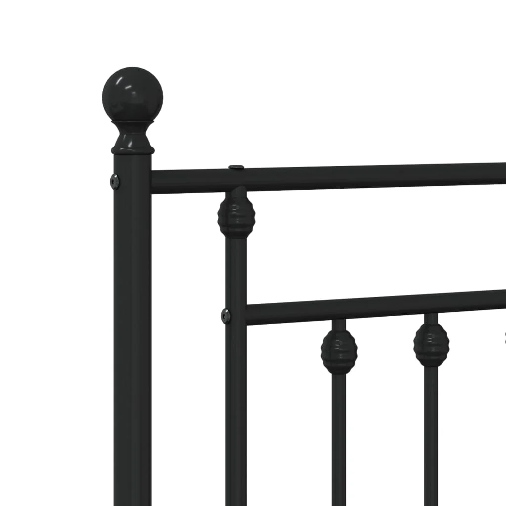 udskiftningsgavl 107 cm metal sort - Image 6