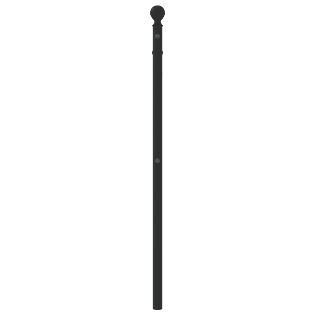 udskiftningsgavl 107 cm metal sort - Image 4