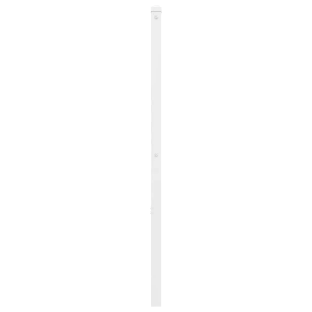udskiftningsgavl 120 cm metal hvid - Image 4