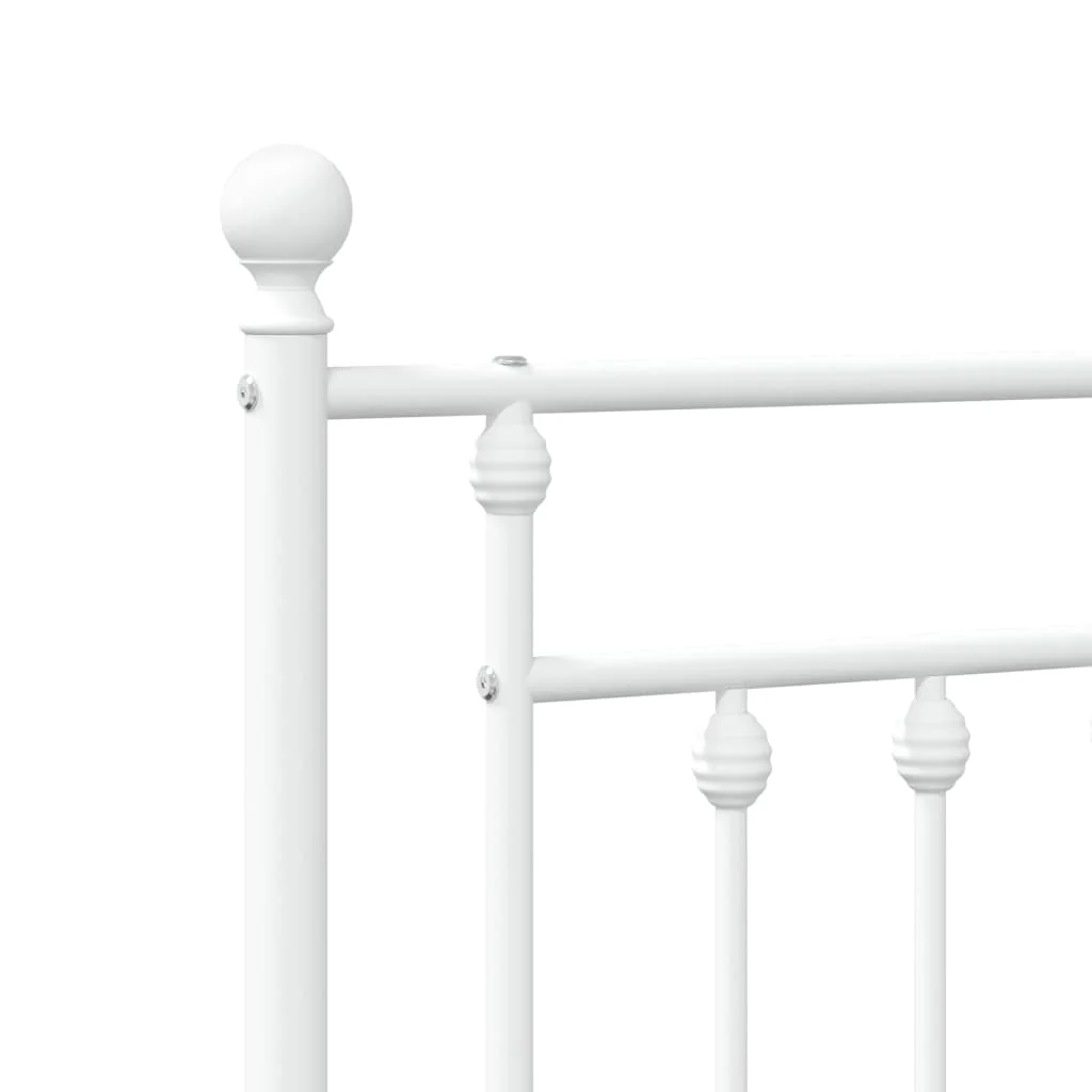 udskiftningsgavl 120 cm metal hvid - Image 6