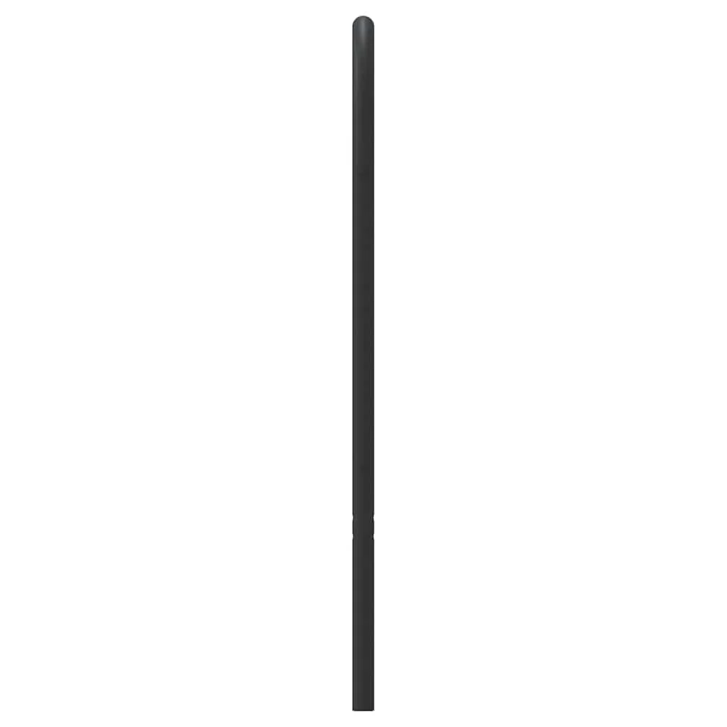 udskiftningsgavl 120 cm metal sort - Image 5