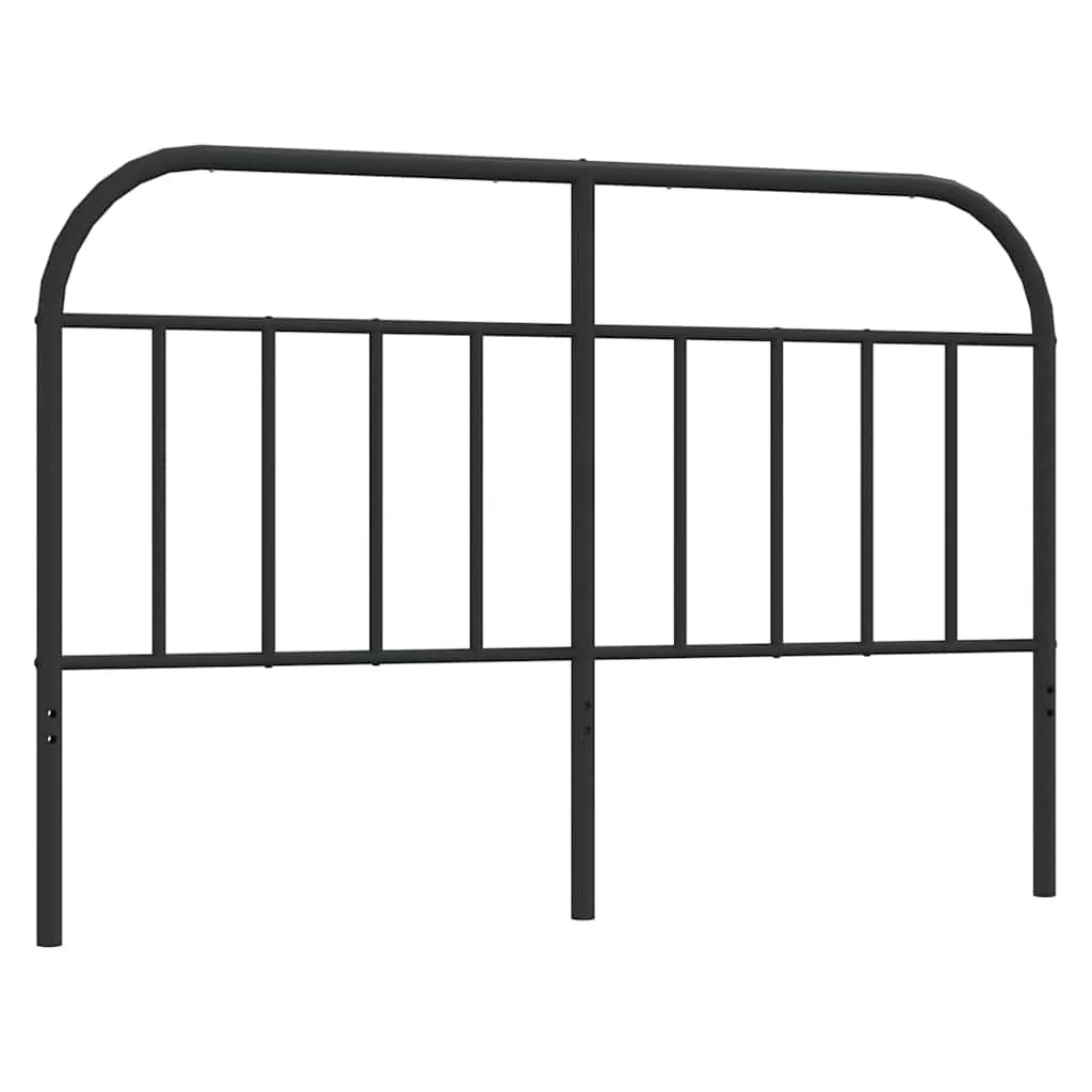 udskiftningsgavl 135 cm metal sort - Image 2