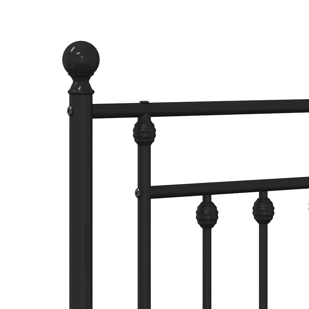 udskiftningsgavl 140 cm metal sort - Image 6