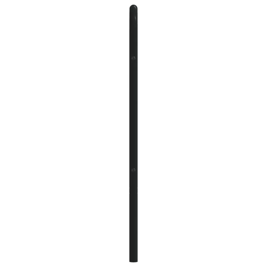 udskiftningsgavl 140 cm metal sort - Image 5