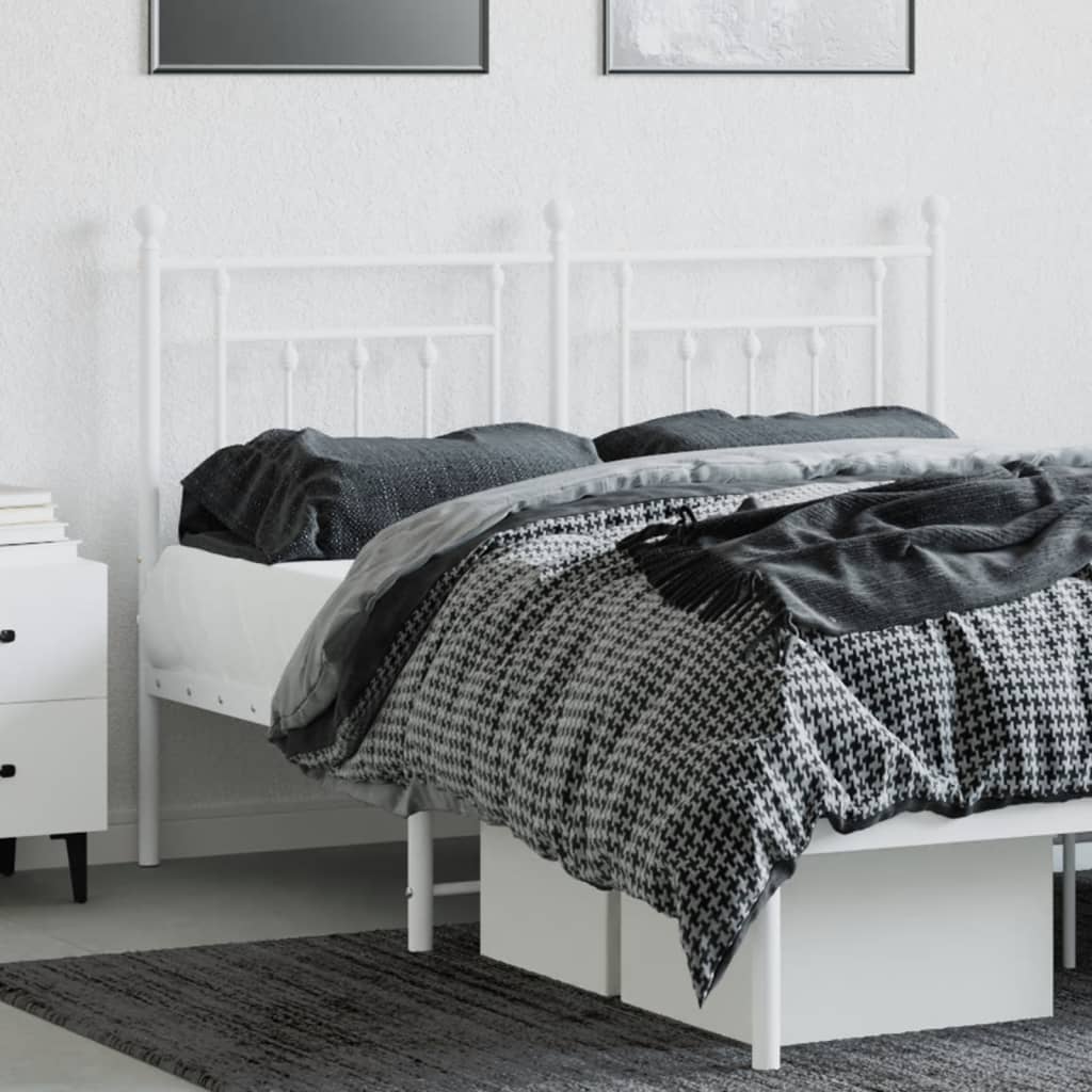udskiftningsgavl 150 cm metal hvid - Image 3