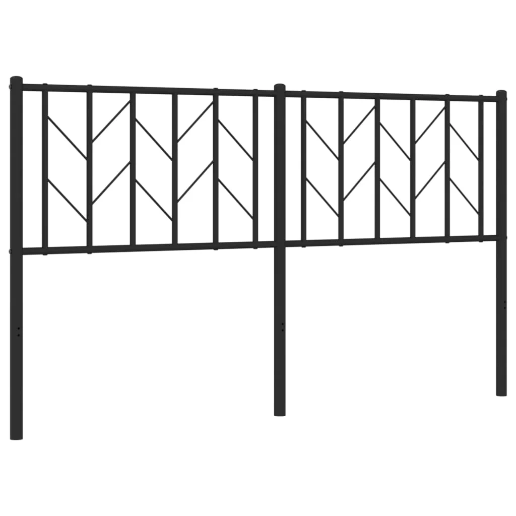 udskiftningsgavl 150 cm metal sort - Image 2