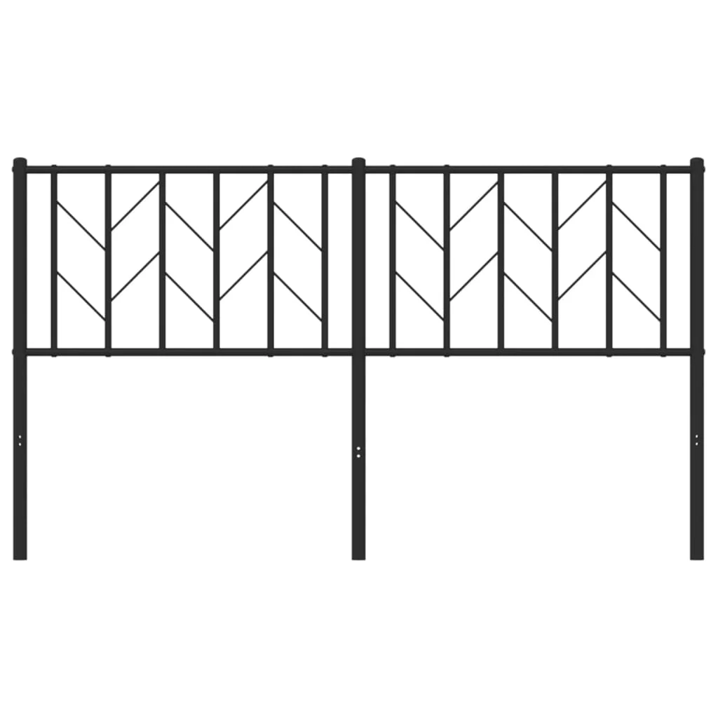 udskiftningsgavl 150 cm metal sort - Image 4