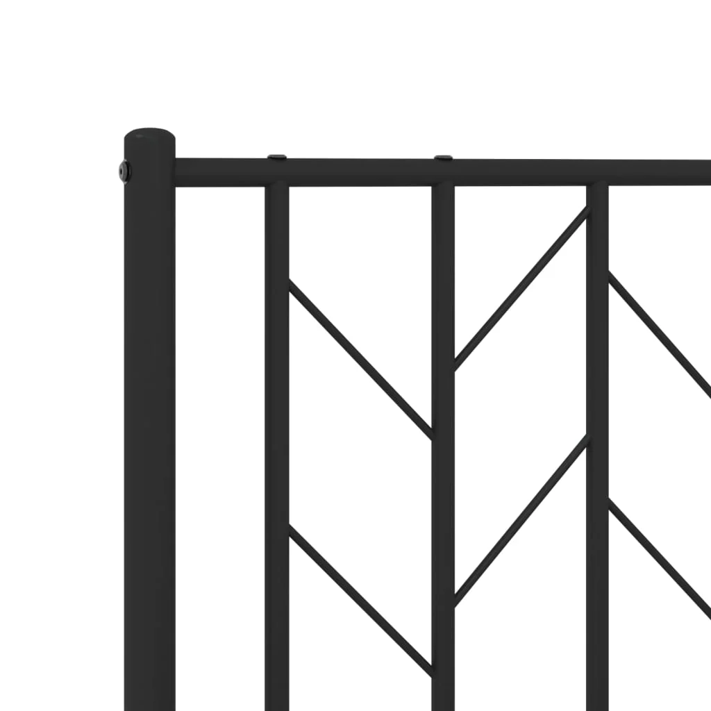 udskiftningsgavl 150 cm metal sort - Image 6