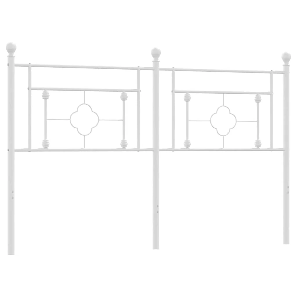 udskiftningsgavl 160 cm metal hvid - Image 2