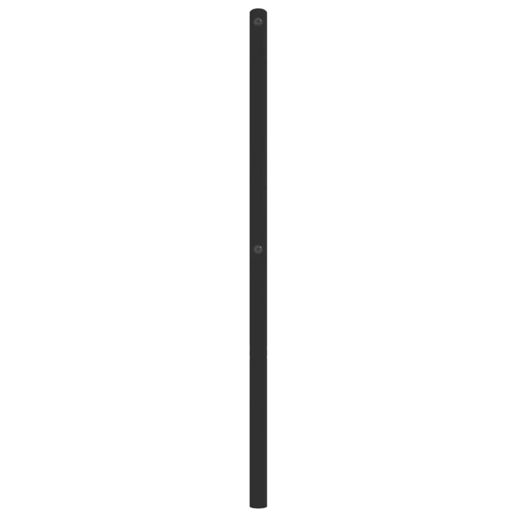 udskiftningsgavl 160 cm metal sort - Image 5