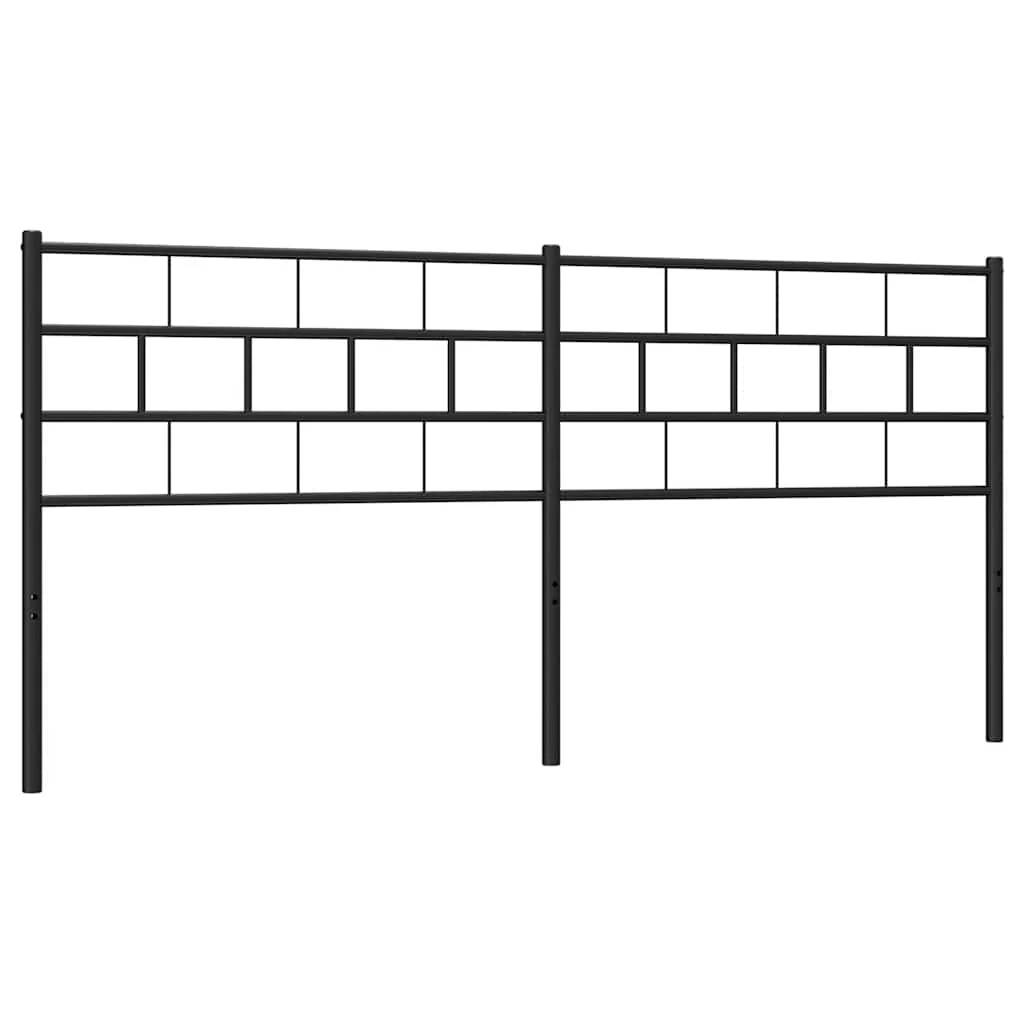 udskiftningsgavl 160 cm metal sort - Image 2