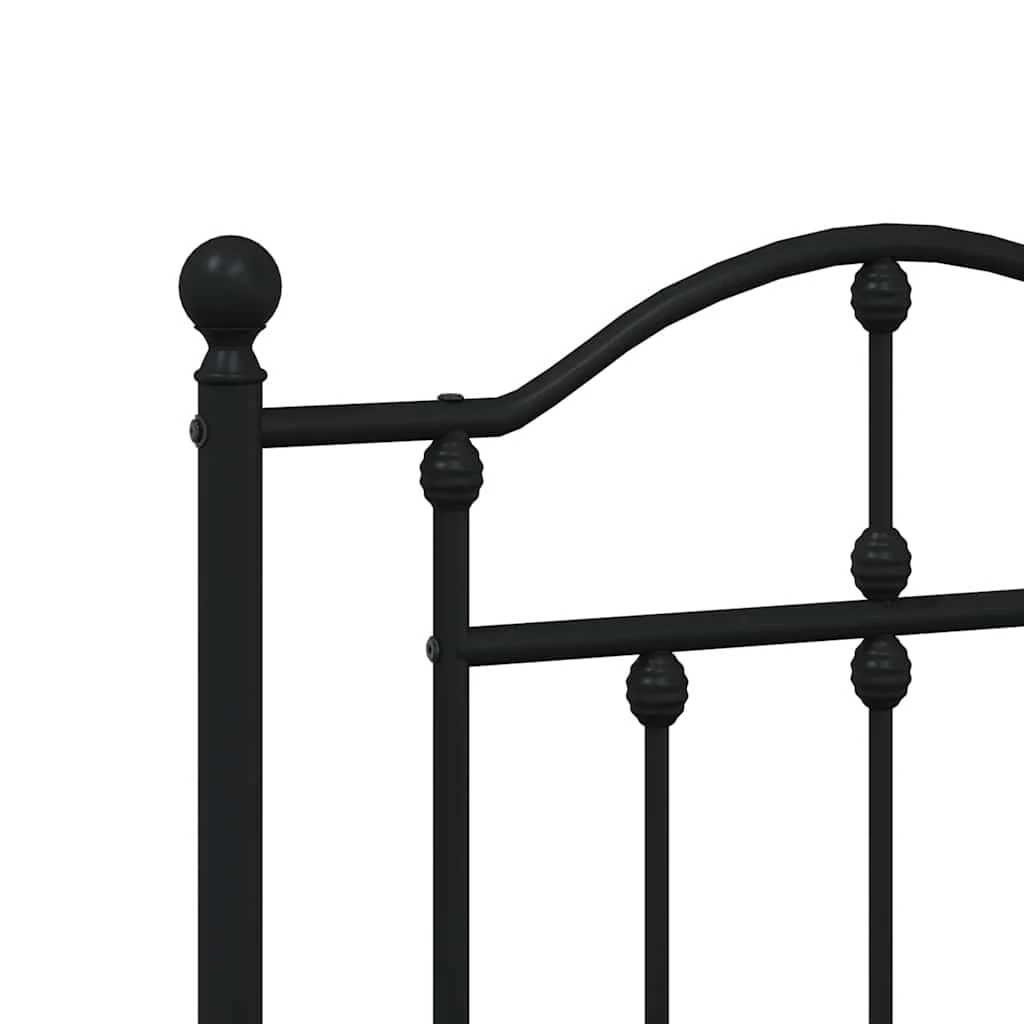 udskiftningsgavl 160 cm metal sort - Image 5