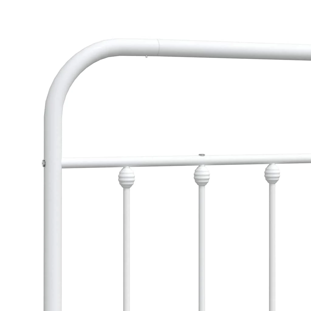 udskiftningsgavl 180 cm metal hvid - Image 6