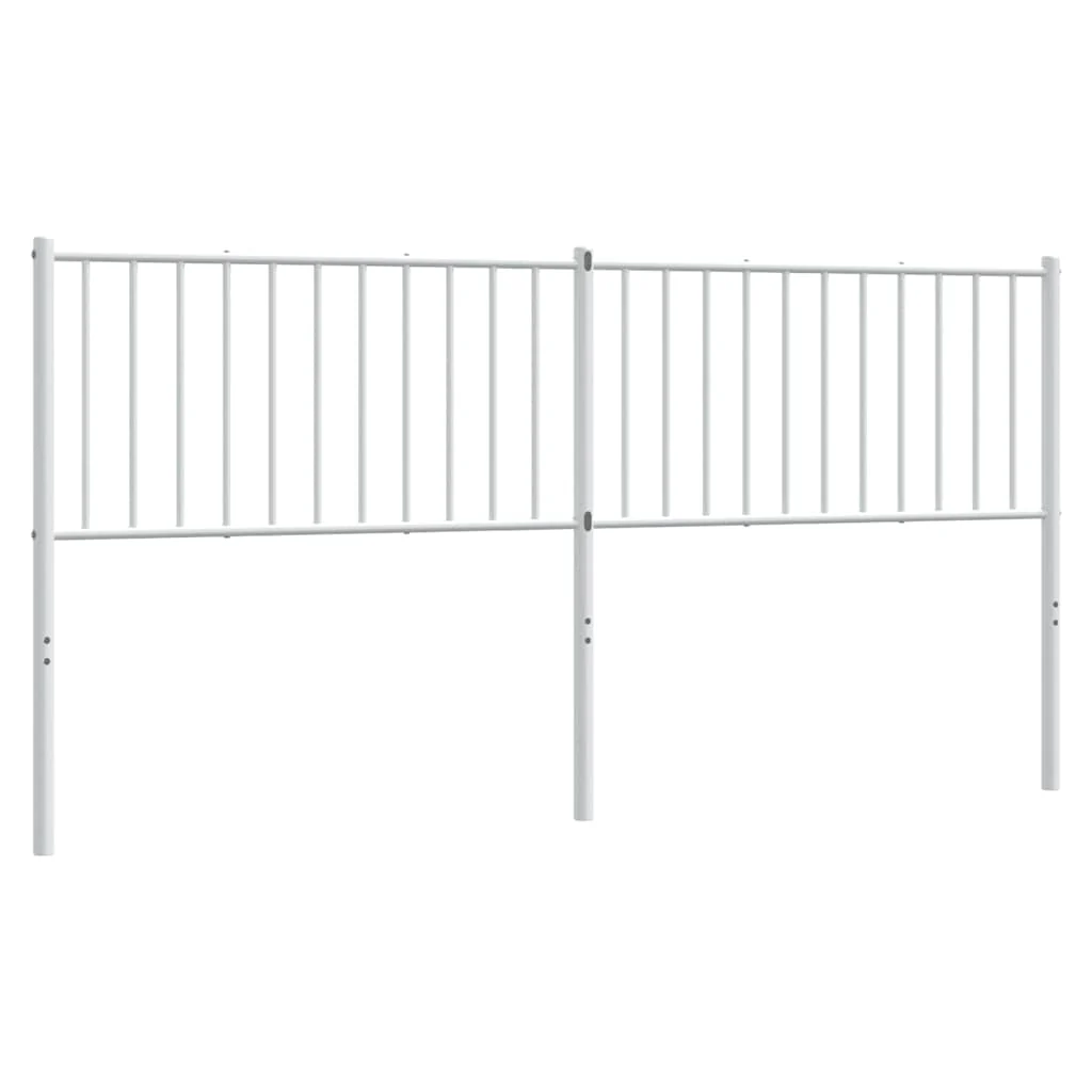 udskiftningsgavl 180 cm metal hvid - Image 2