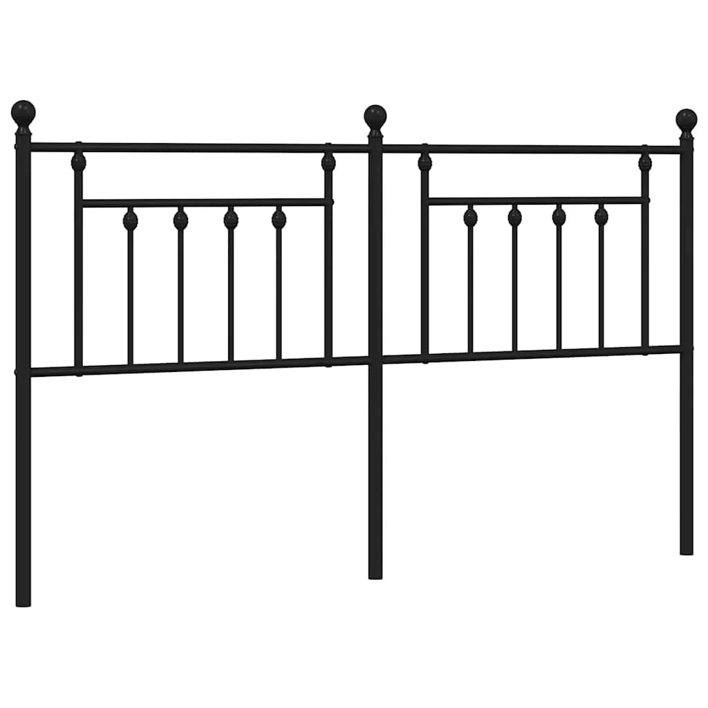 udskiftningsgavl 180 cm metal sort - Image 2