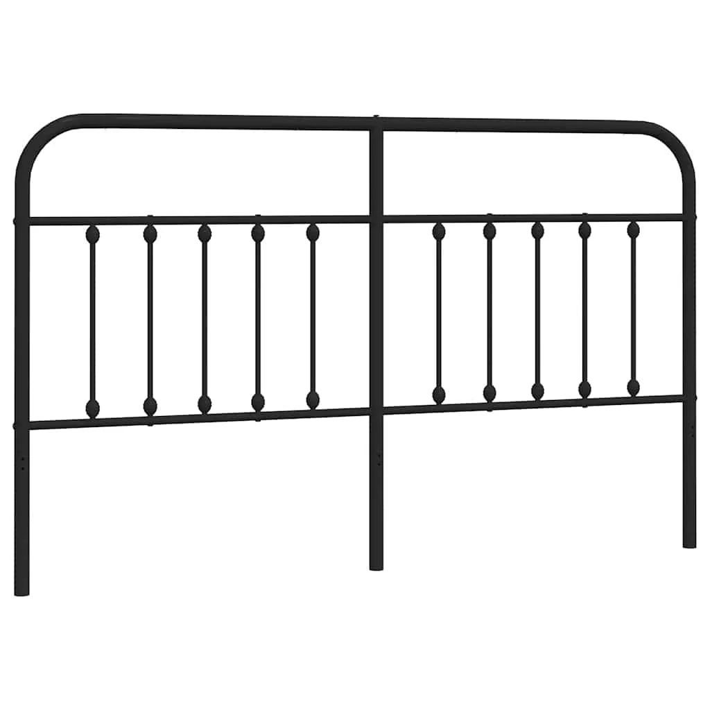 udskiftningsgavl 180 cm metal sort - Image 2