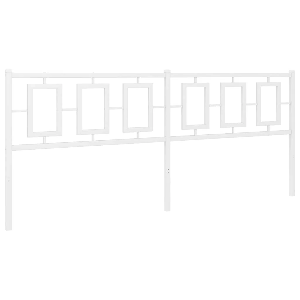 udskiftningsgavl 193 cm metal hvid - Image 2