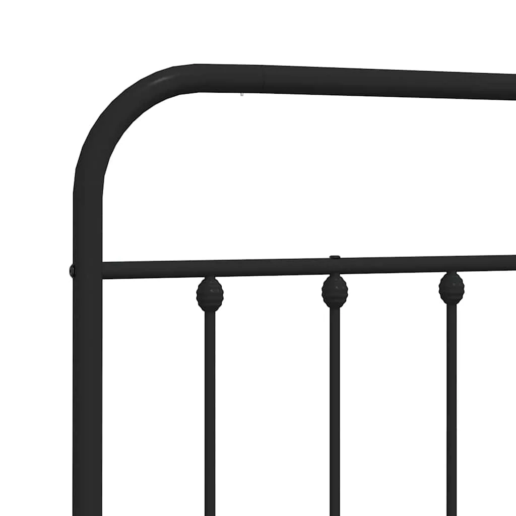 udskiftningsgavl 193 cm metal sort - Image 6