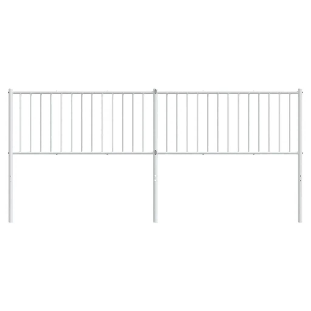 udskiftningsgavl 200 cm metal hvid - Image 3