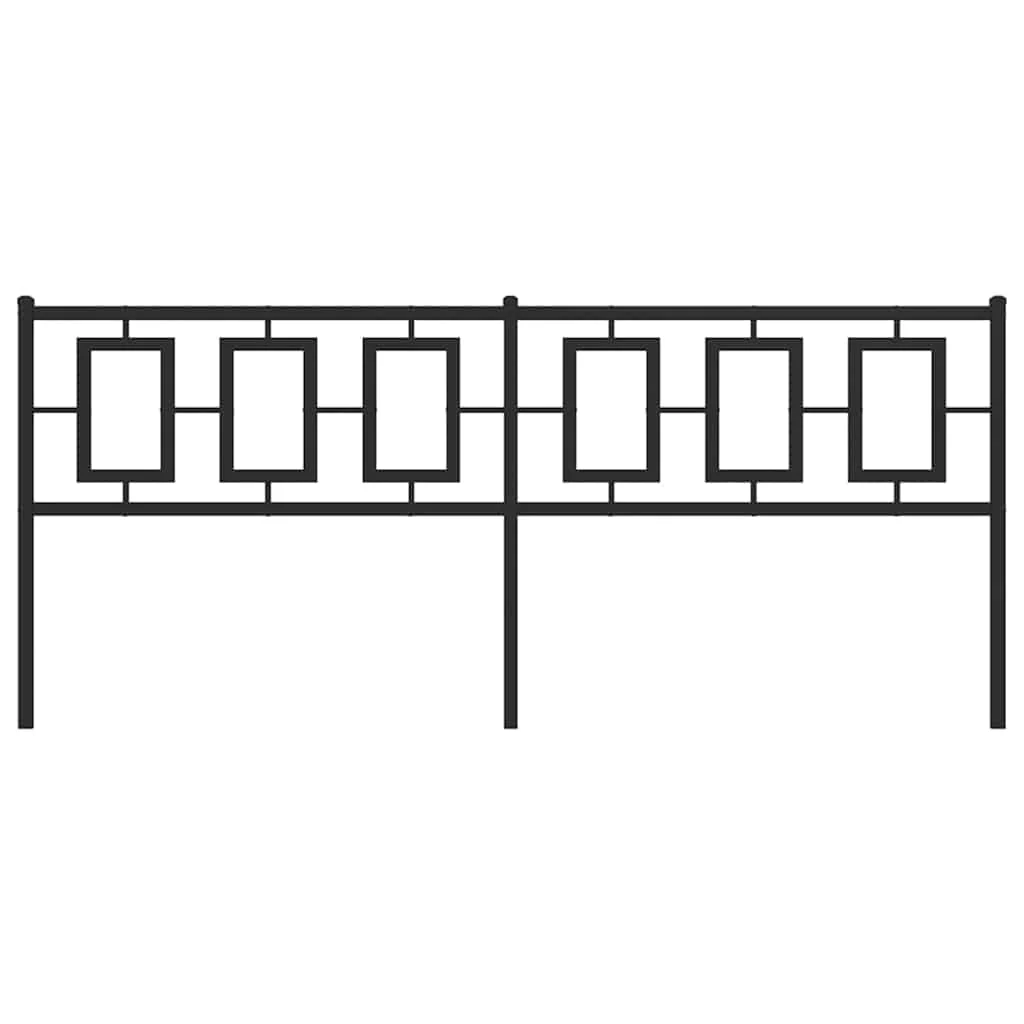 udskiftningsgavl 200 cm metal sort - Image 3