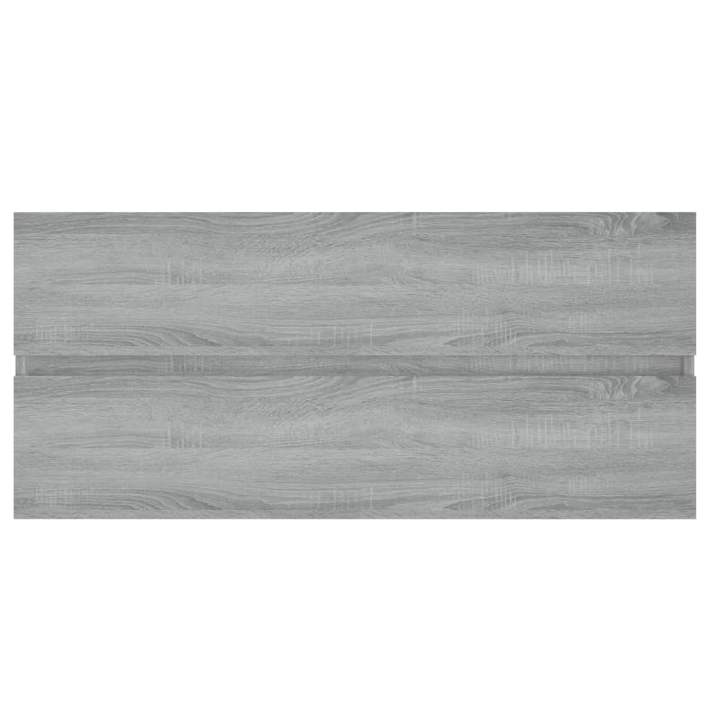 underskab 100x38,5x45 cm konstrueret træ grå sonoma-eg - Image 3