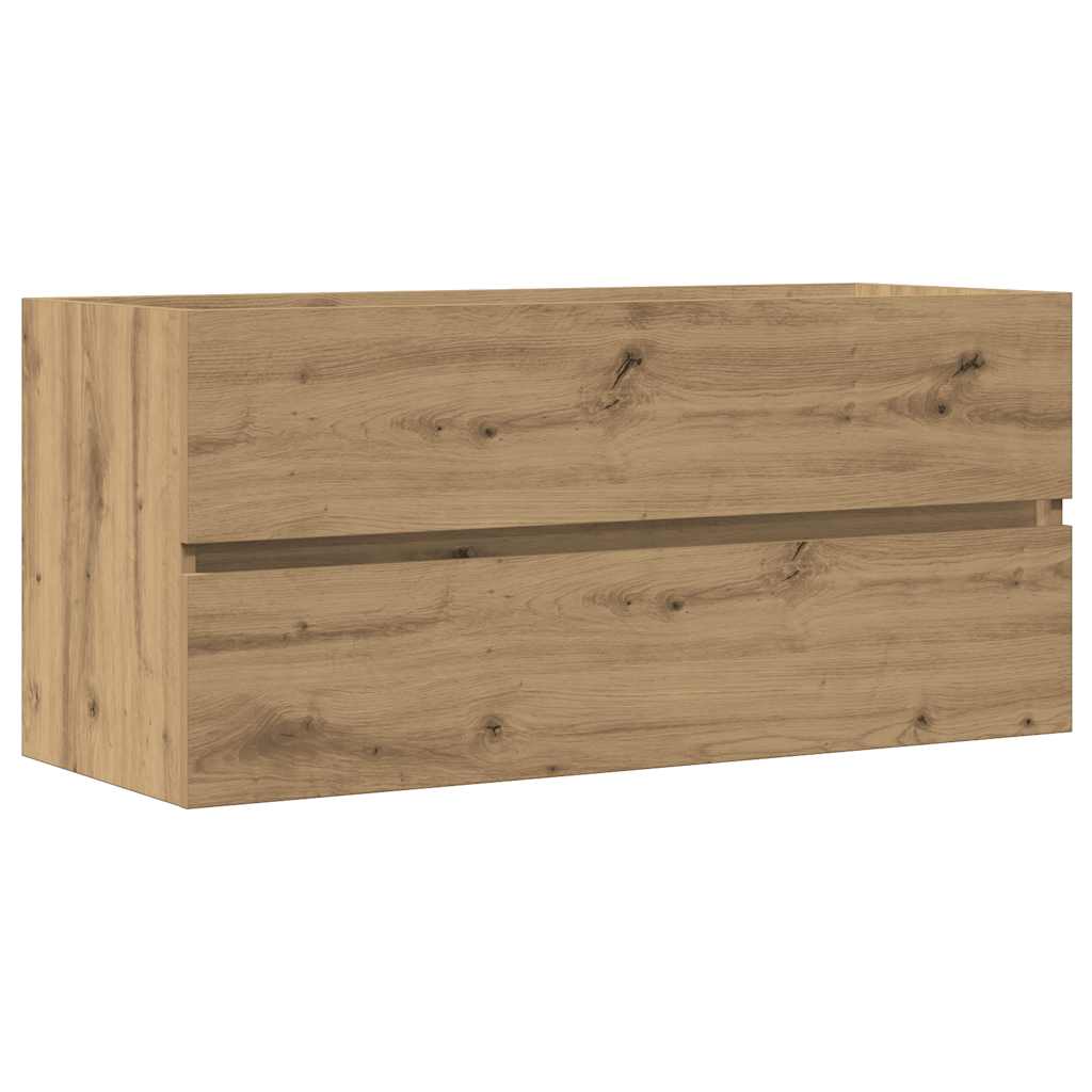 underskab 100x38,5x45 cm konstrueret træ kunsteg - Image 2
