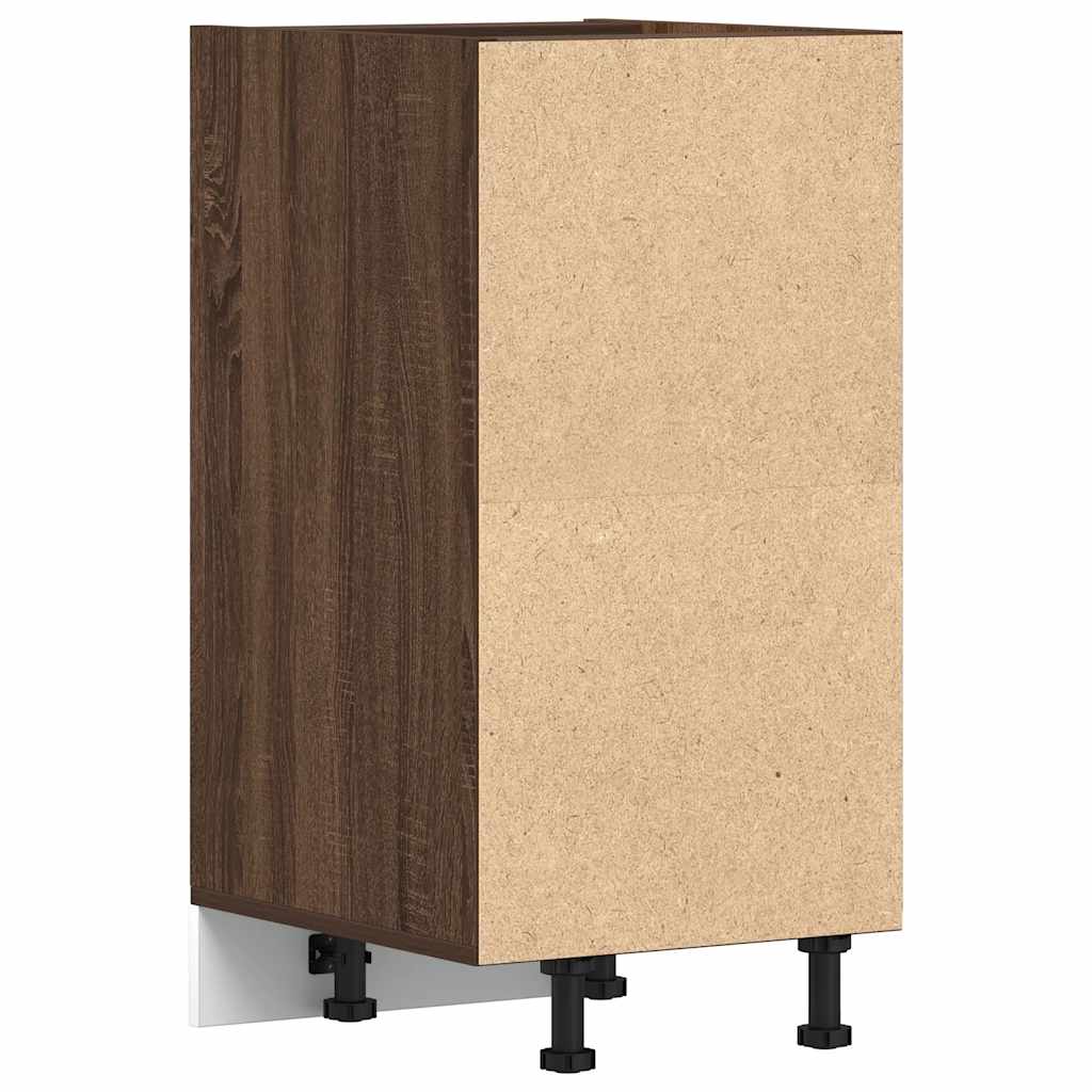 underskab "Riga" brun eg 40x44,5x81,5 cm konstrueret træ - Image 6