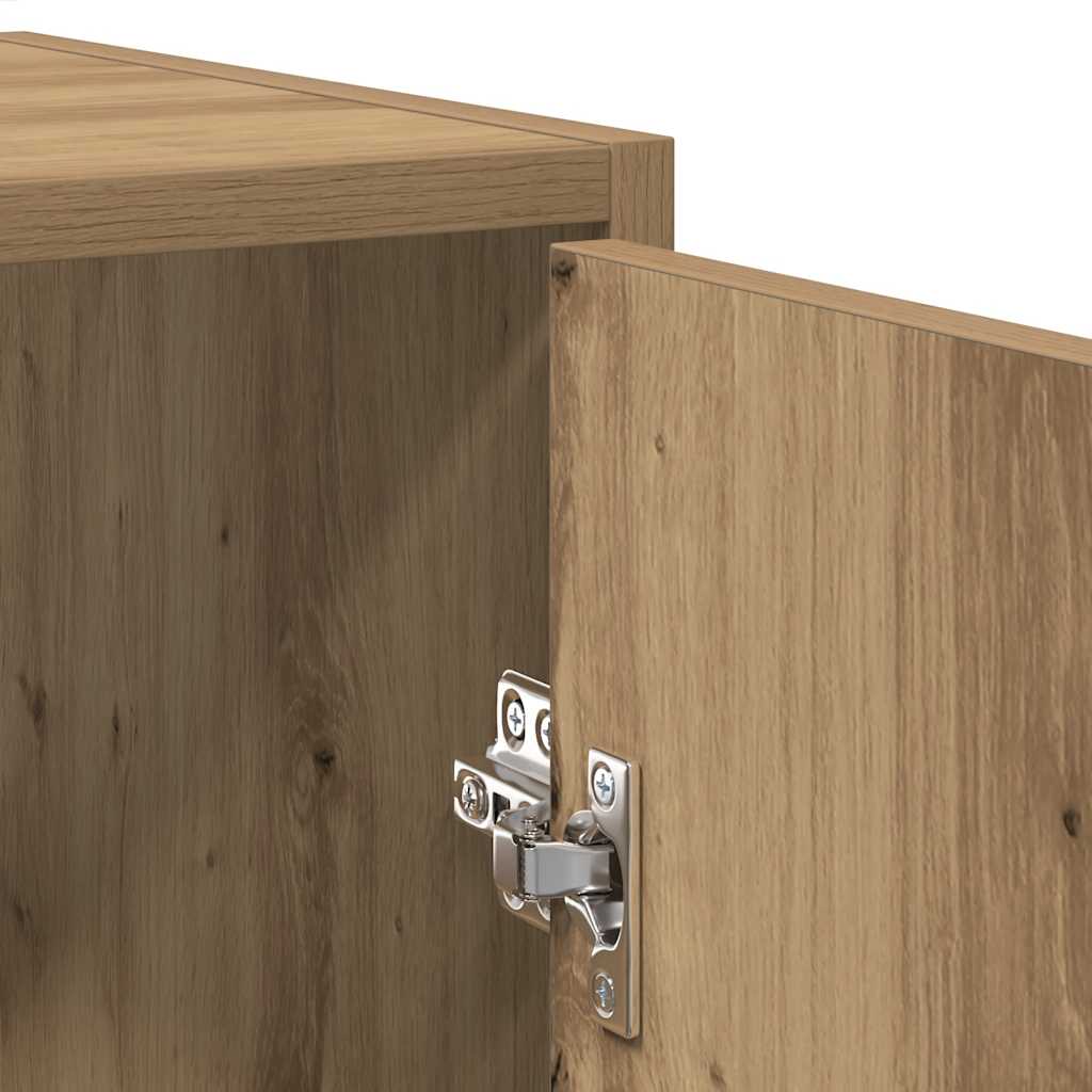 underskab til badeværelse 60x33x60 cm konstrueret træ kunsteg - Image 8
