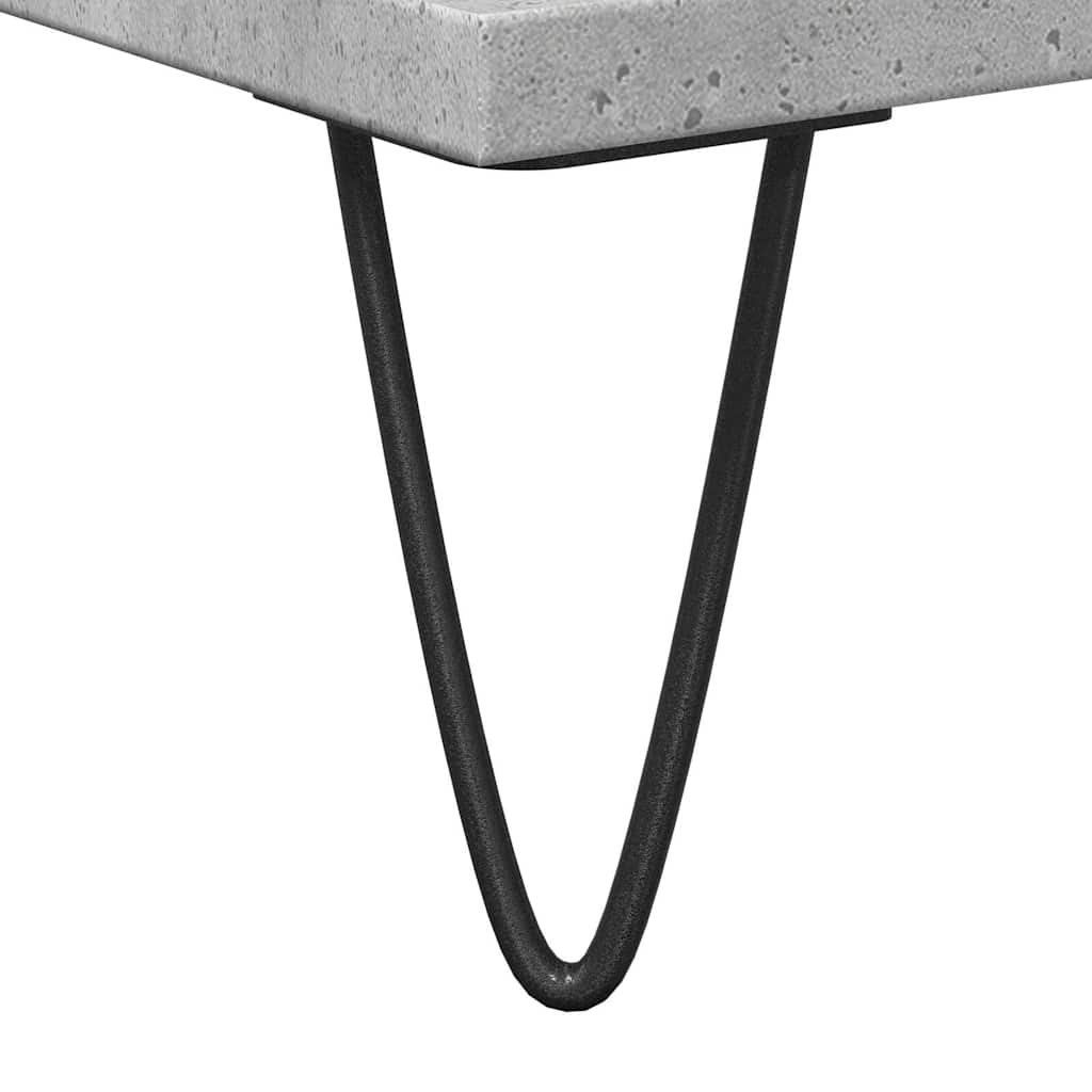 underskab til badeværelse 65x33x60 cm konstrueret træ betongrå - Image 9