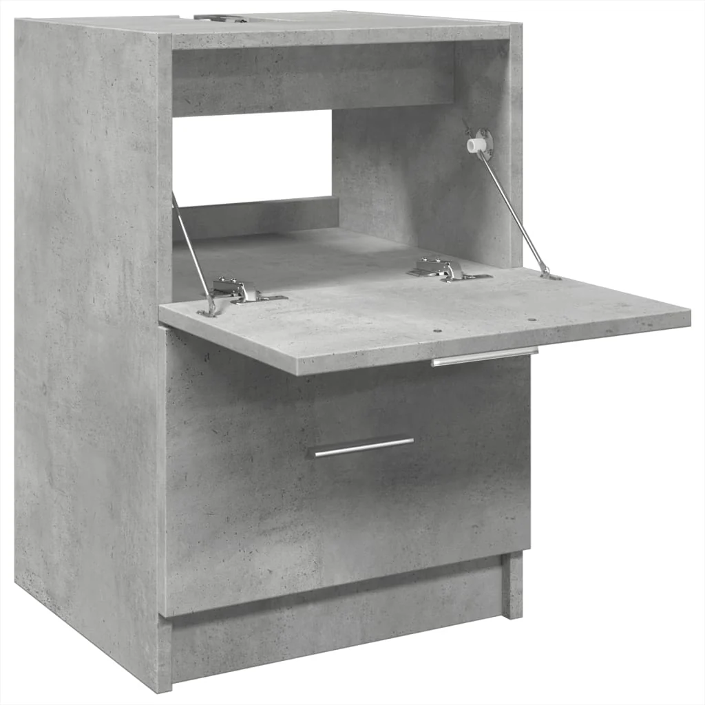 underskab til håndvask 40x37x59 cm konstrueret træ betongrå - Image 5