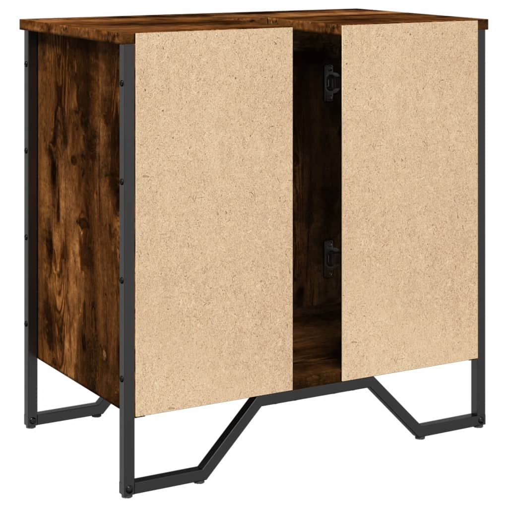 underskab til håndvask 60x35x60 cm konstrueret træ røget eg - Image 6