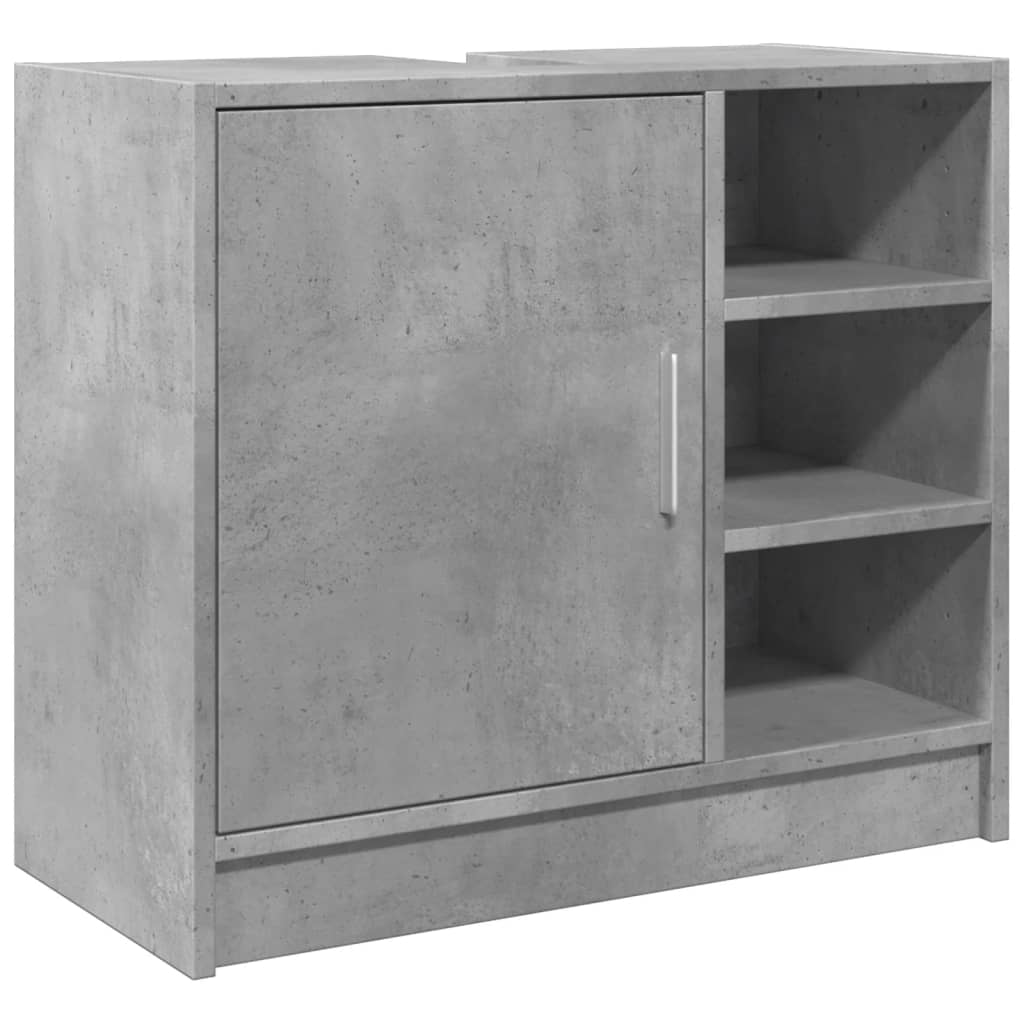 underskab til håndvask 63x29x55 cm konstrueret træ betongrå - Image 2