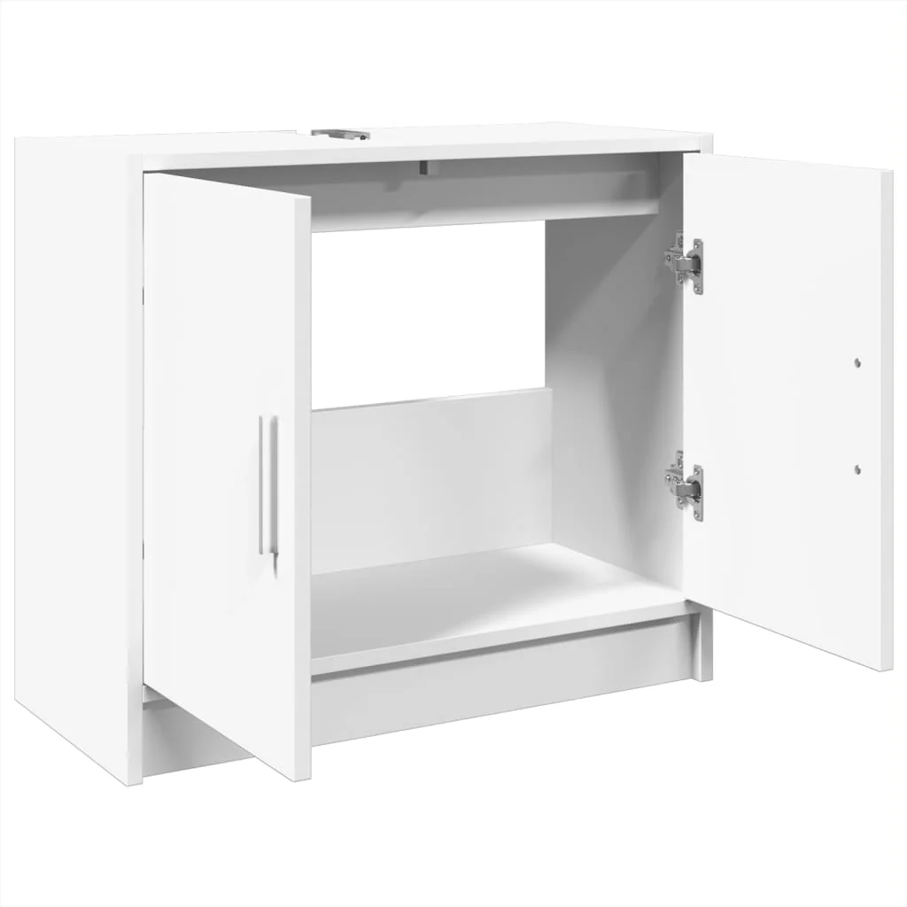 underskab til håndvask 63x29x55 cm konstrueret træ hvid - Image 5