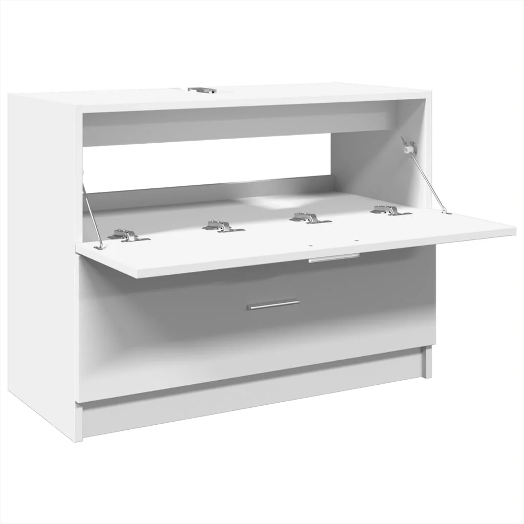 underskab til håndvask 78x37x59 cm konstrueret træ hvid - Image 5
