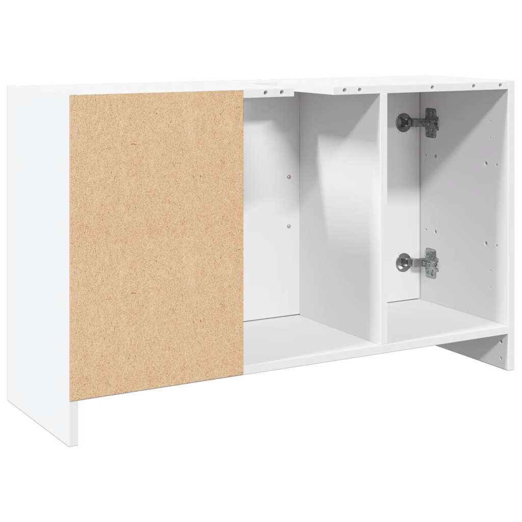 underskab til håndvask 90x29x55 cm konstrueret træ hvid - Image 7