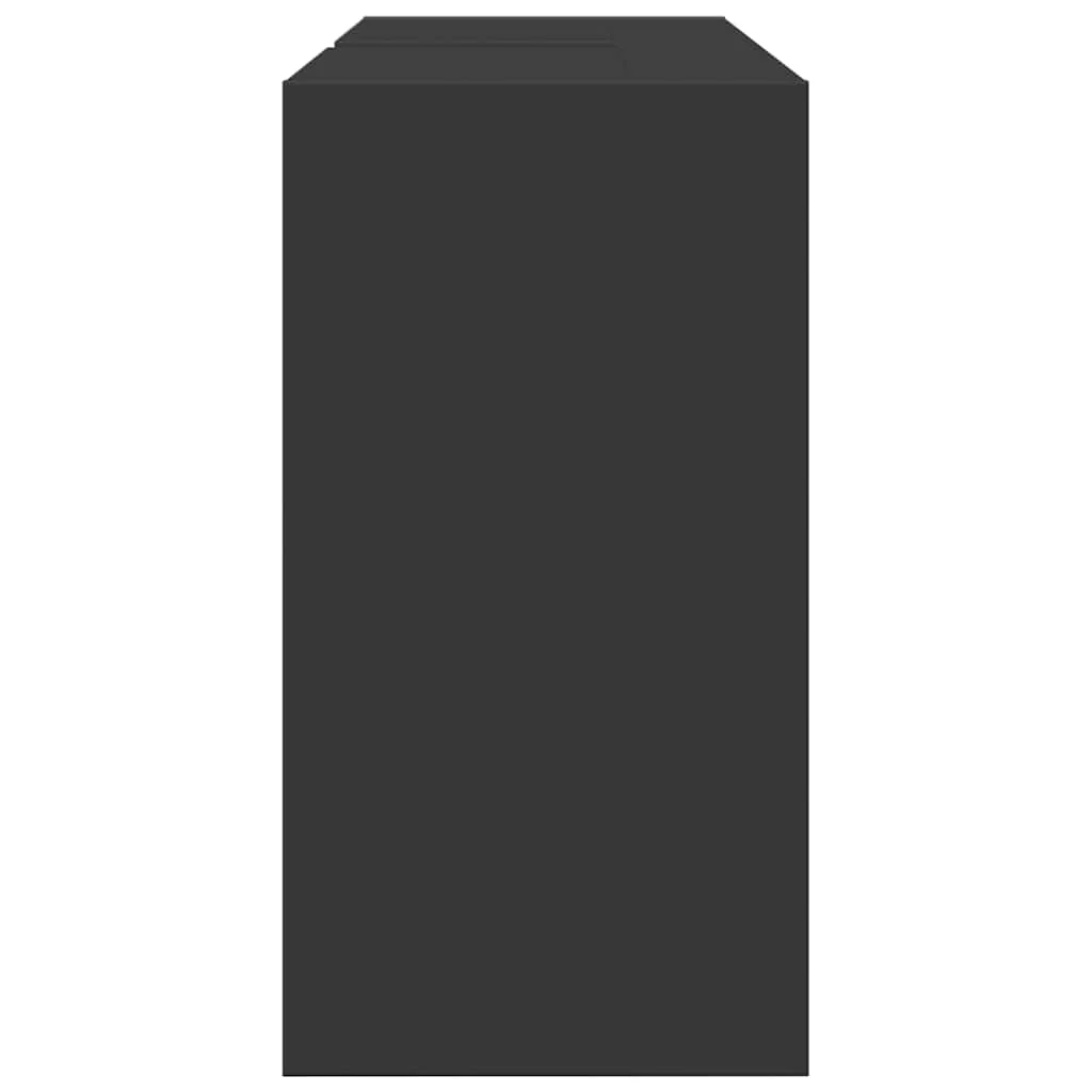 underskab til håndvask 90x29x55 cm konstrueret træ sort - Image 6