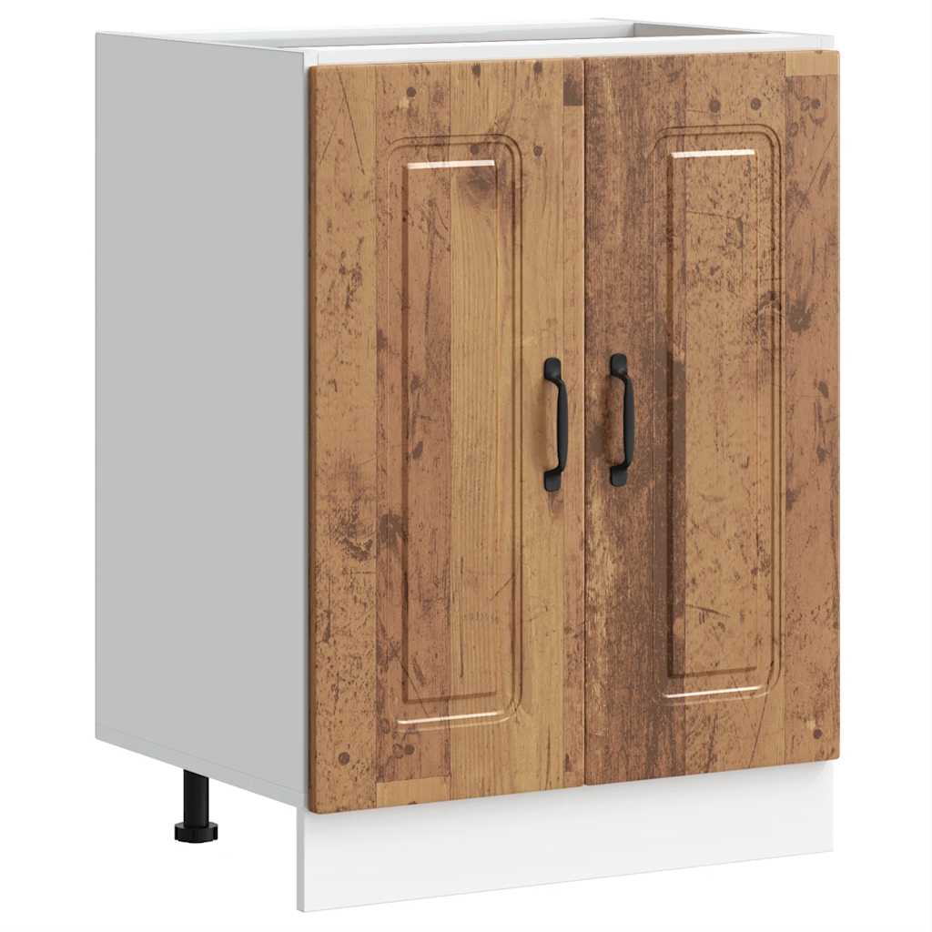 underskab til vask Kalmar 60x46x81,5 cm antikt træ - Image 2