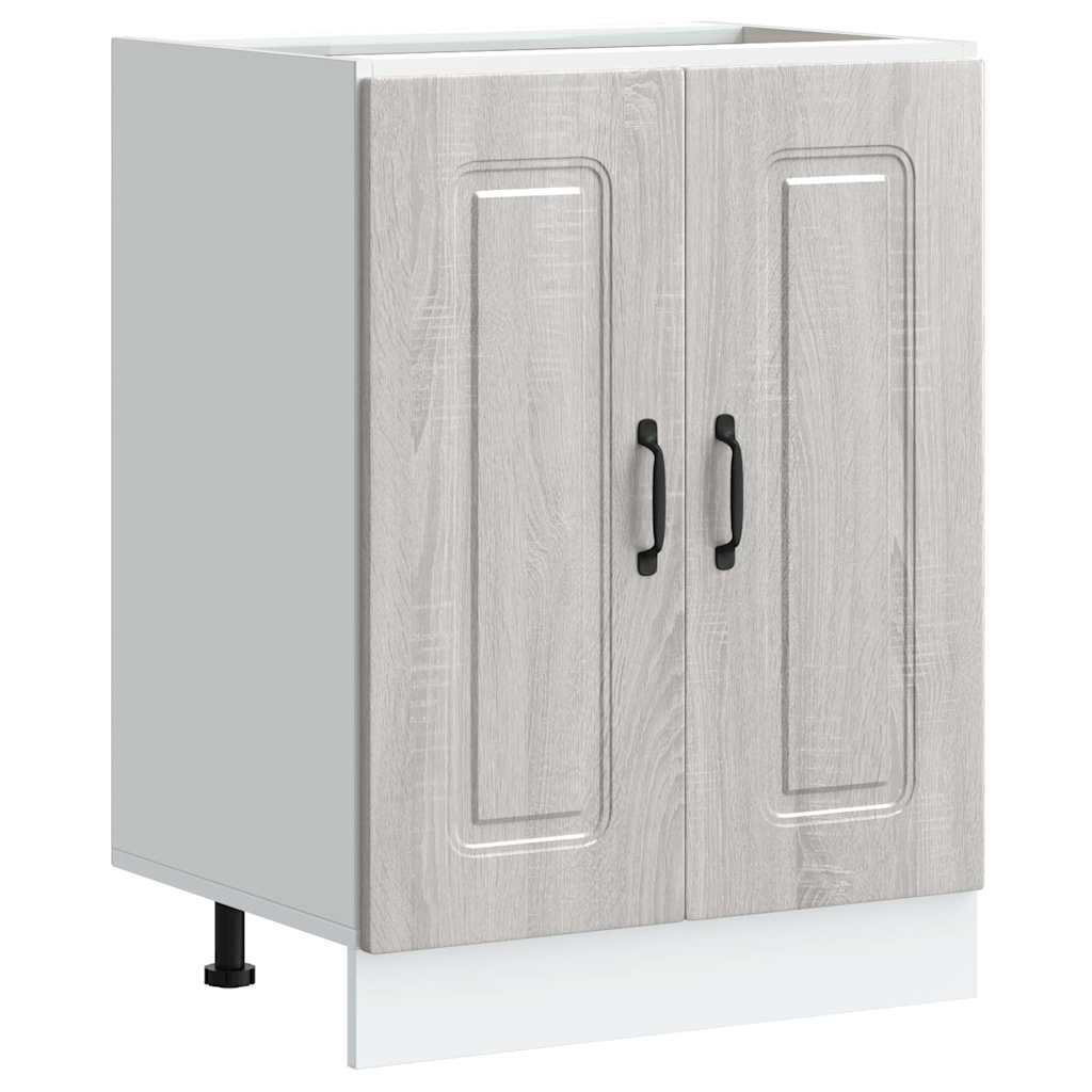 underskab til vask Kalmar 60x46x81,5 cm grå sonoma - Image 2