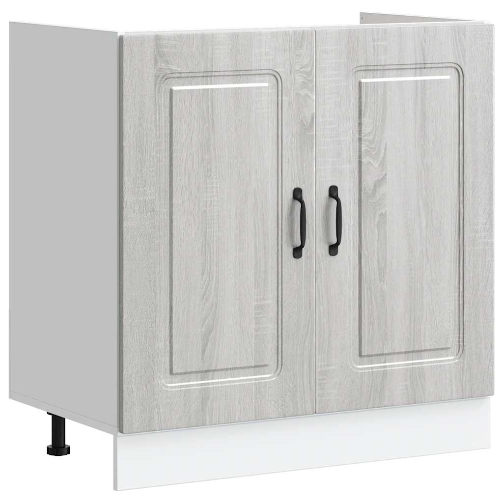 underskab til vask Kalmar 80x46x81,5 cm grå sonoma - Image 2