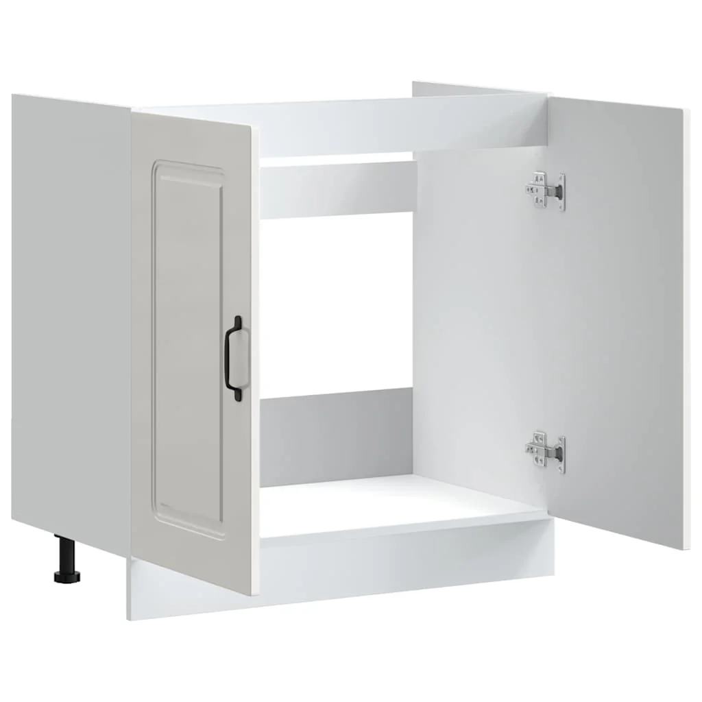 underskab til vask Kalmar 80x46x81,5 cm højglans hvid - Image 5