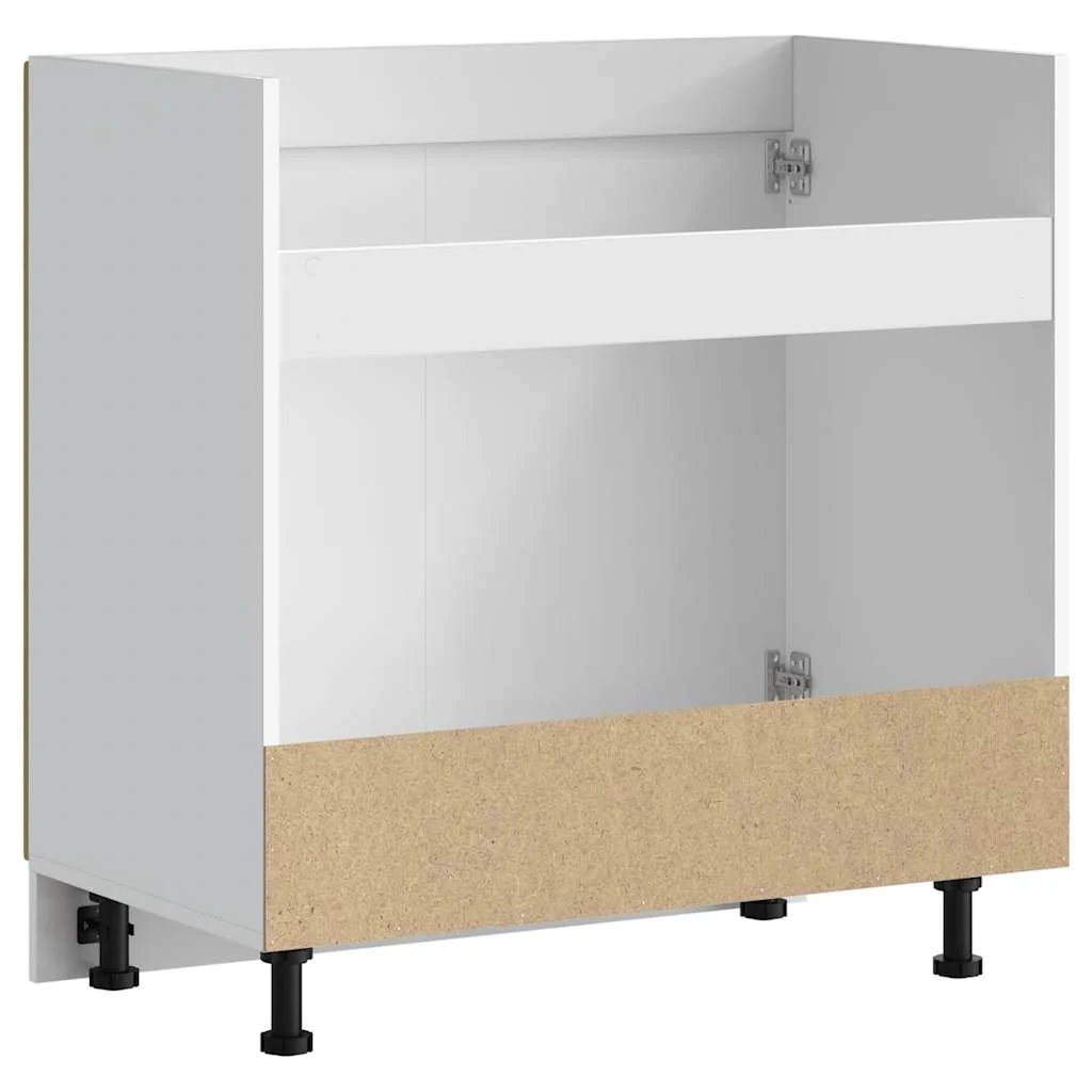 underskab til vask Kalmar 80x46x81,5 cm konstrueret træ egetræ - Image 7