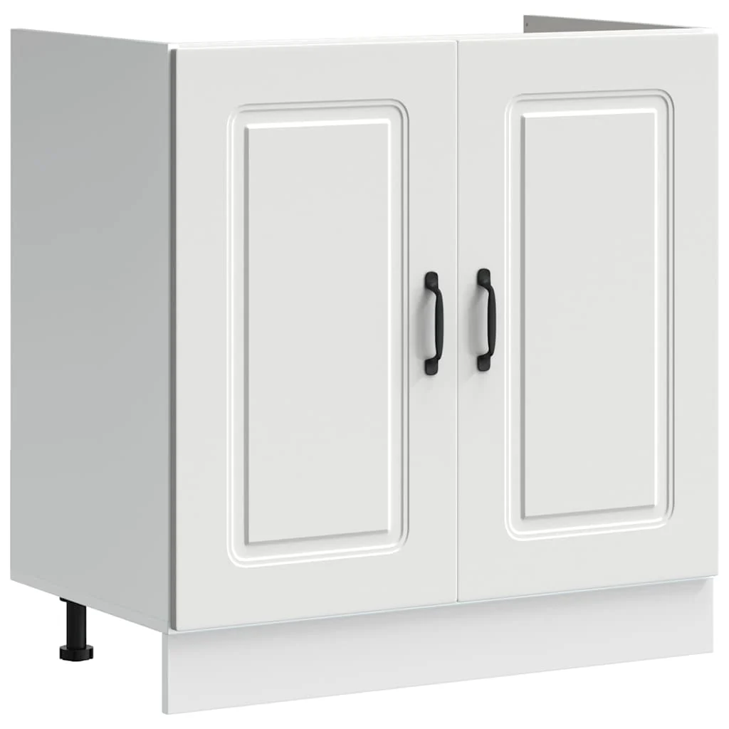 underskab til vask Kalmar 80x46x81,5 cm konstrueret træ hvid - Image 2