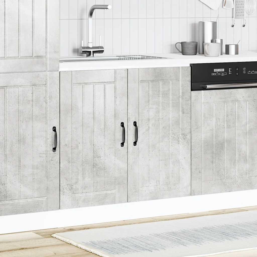 underskab til vask Lucca konstrueret træ beton grå - Image 2