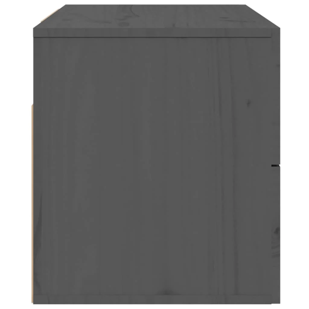 væghængt sengebord 50x36x40 cm grå - Image 7