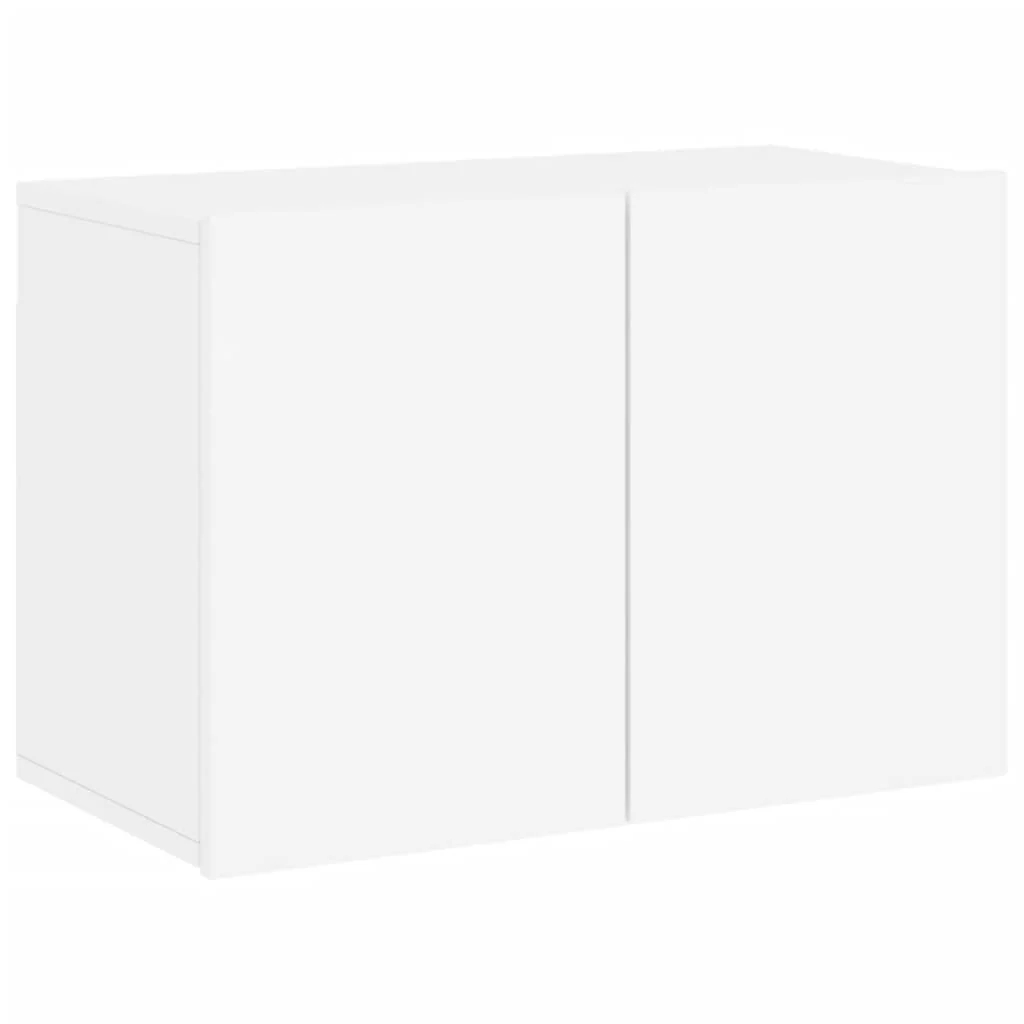 væghængt tv-bord 60x30x41 cm hvid - Image 2