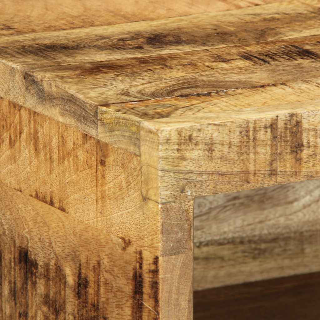 væghængt tv-skab 40x30x19 cm massivt ru mangotræ - Image 7