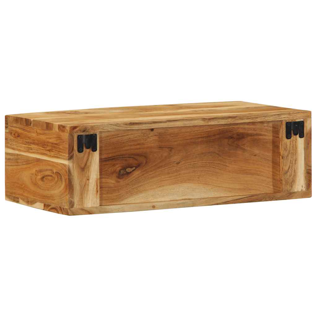væghængt tv-skab 60x30x19 cm massivt akacietræ - Image 6
