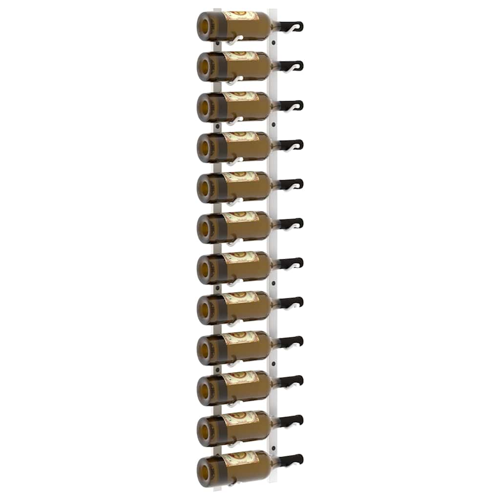 væghængt vinreol til 12 flasker jern hvid - Image 4