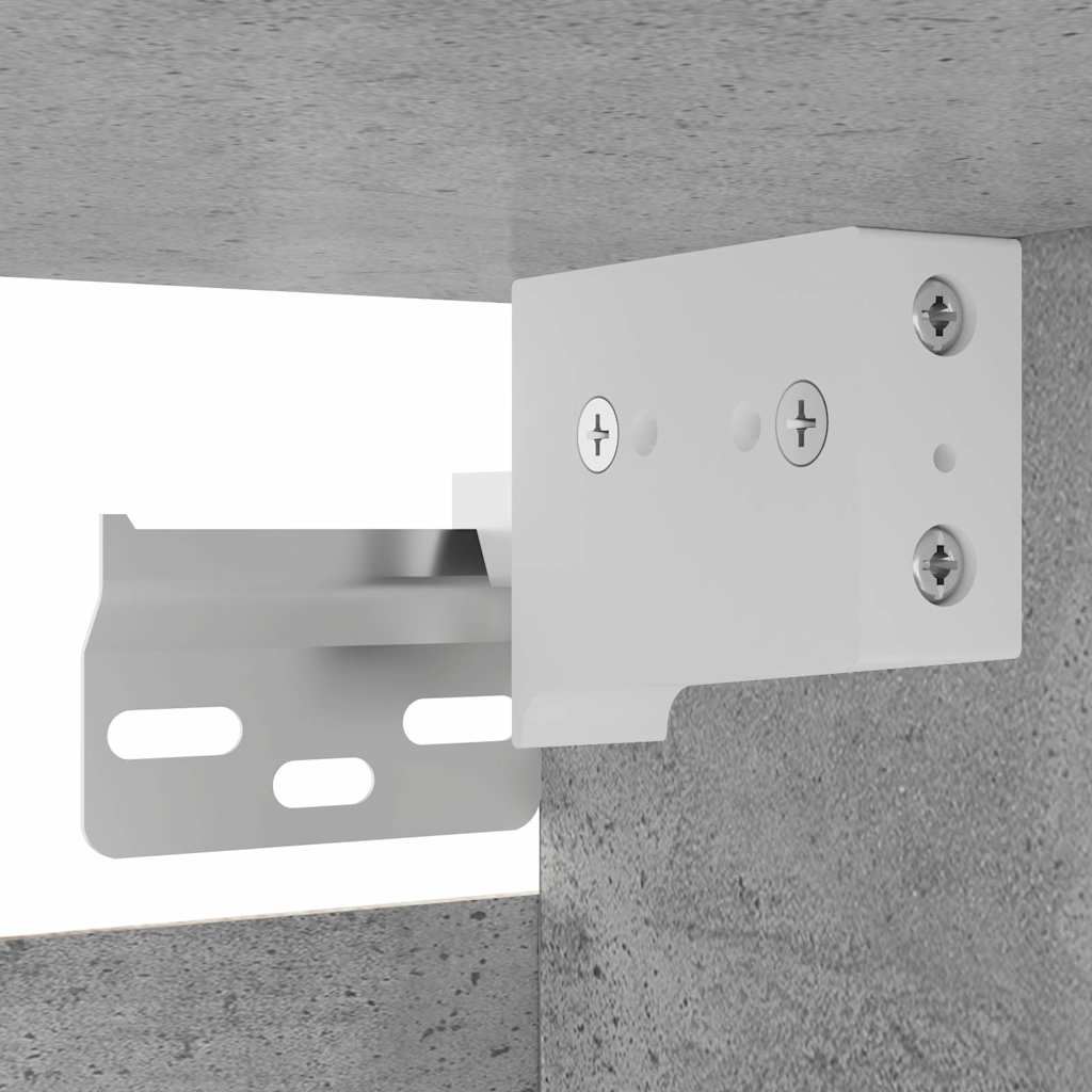 væghængte tv-skabe 2 stk. 30,5x30x30 cm betongrå - Image 9