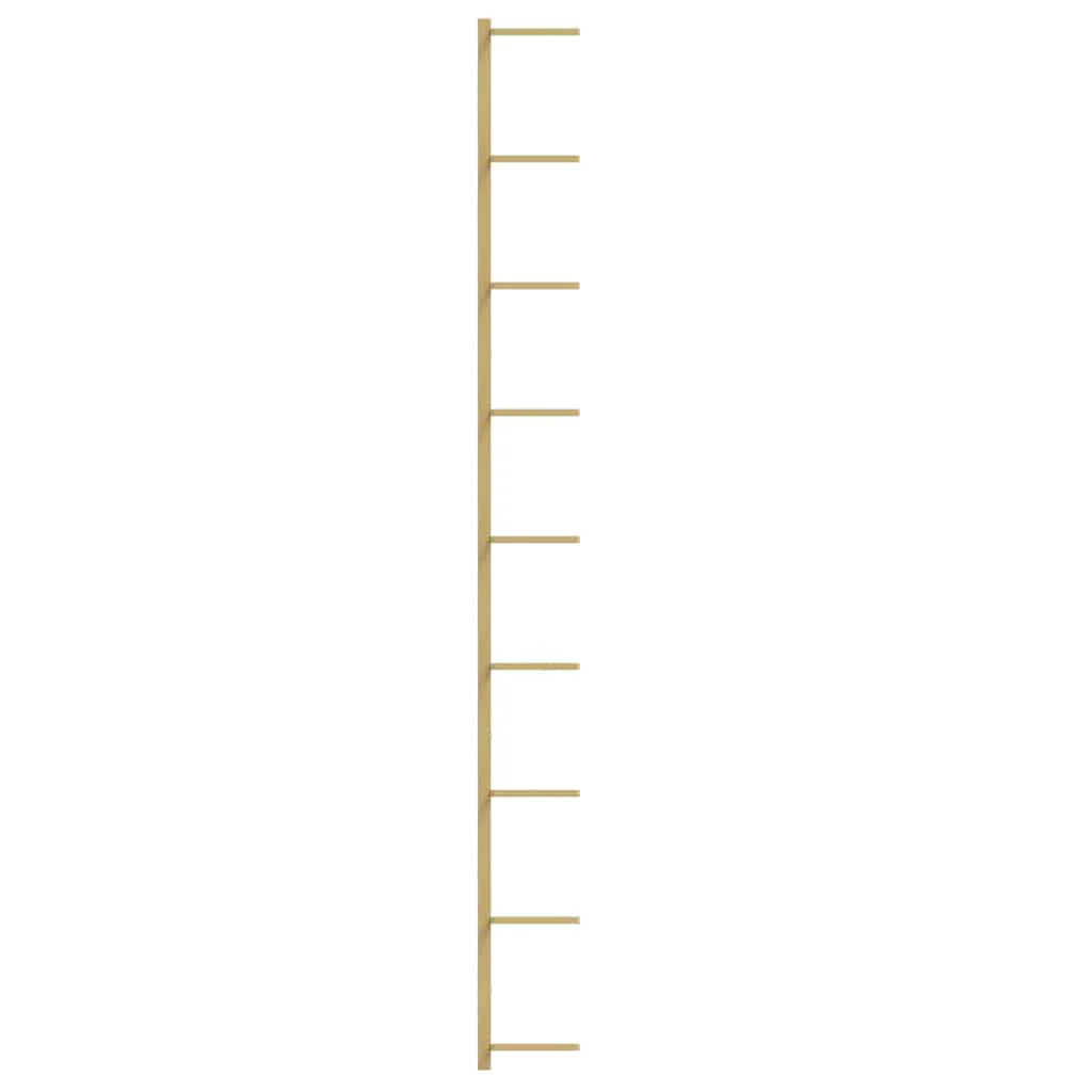 væghængte vinreoler 2 stk. til 9 flasker jern guldfarvet - Image 7